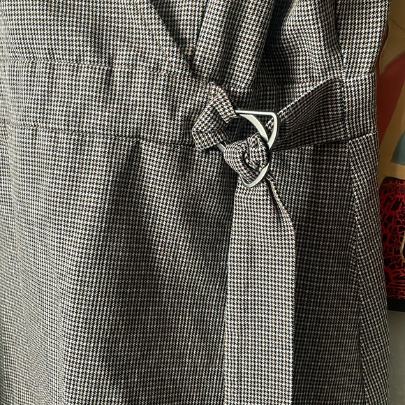 Vintage Takara plaid sleeveless wrap style jumper dress - Picture 2 of 6